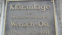 Eingang Kläranlage Wertach-Ost